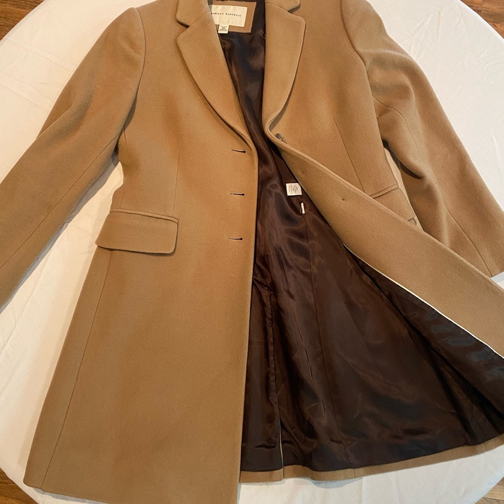 Banana Republic Tan Pea Coat